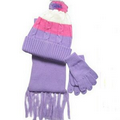 Hat, Scarf, Gloves Knit Set